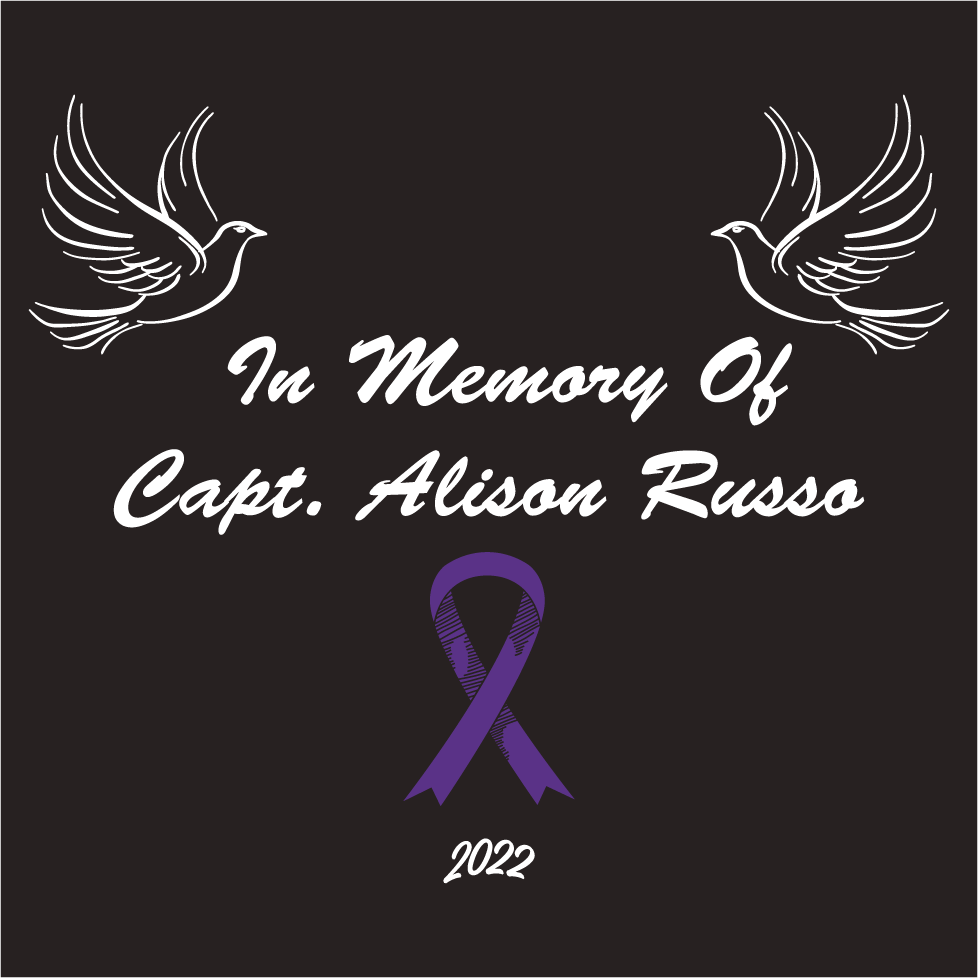 In memory of Lt Alison Russo shirt design - zoomed