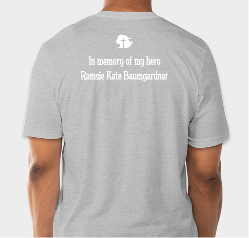 Funds to Help the group Sudden Impact in Ramsie Kate's Name Fundraiser - unisex shirt design - back