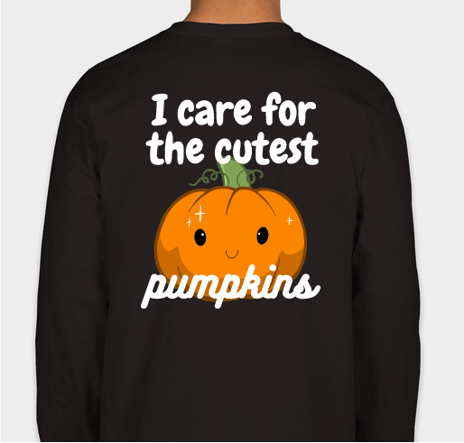 Child Life & Expressive Therapy Pumpkin Shirts Fundraiser - unisex shirt design - back
