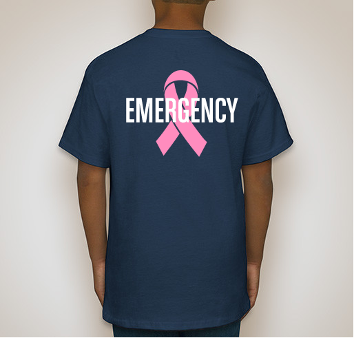 AED Breast Cancer Fundraiser shirt design - zoomed
