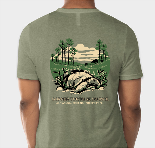 Gopher Tortoise Council 2022 Meeting Shirts Fundraiser - unisex shirt design - back