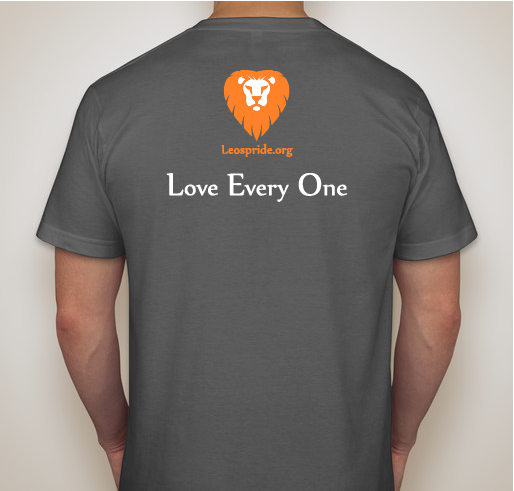 Leo's Pride Fundraiser Fundraiser - unisex shirt design - back