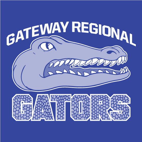 Gateway Regional Middle High School PBIS Fundraiser shirt design - zoomed