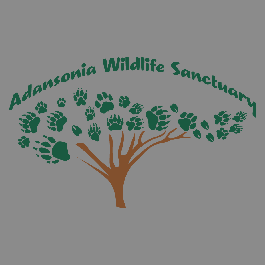 Adansonia Wildlife Sanctuary land and programs fund. shirt design - zoomed