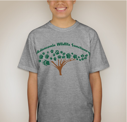 Adansonia Wildlife Sanctuary land and programs fund. Fundraiser - unisex shirt design - back