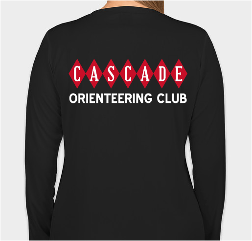 Cascade Orienteering Shirts Fundraiser - unisex shirt design - back