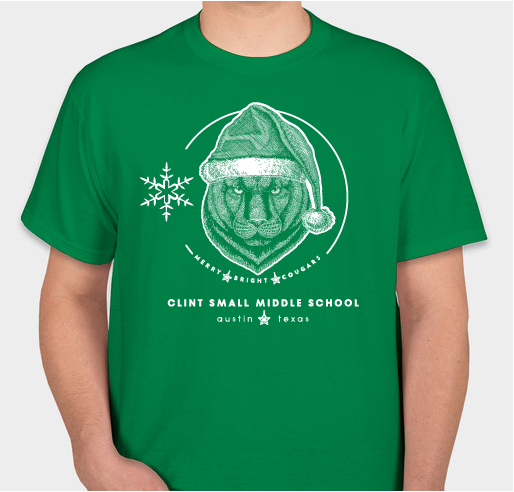 Merry Bright Cougars Tee Fundraiser - unisex shirt design - front