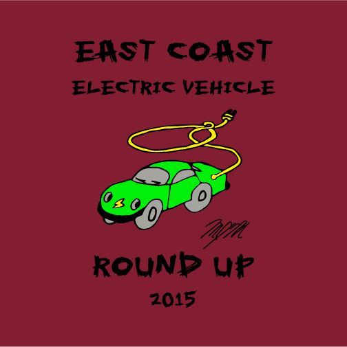 East Coast Electric Vehicle Round Up T-shirt Pre-Sale! shirt design - zoomed