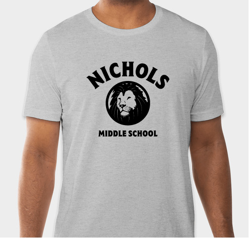 Nichols 2022-2023 Spirit Wear "Lion" Fundraiser - unisex shirt design - front