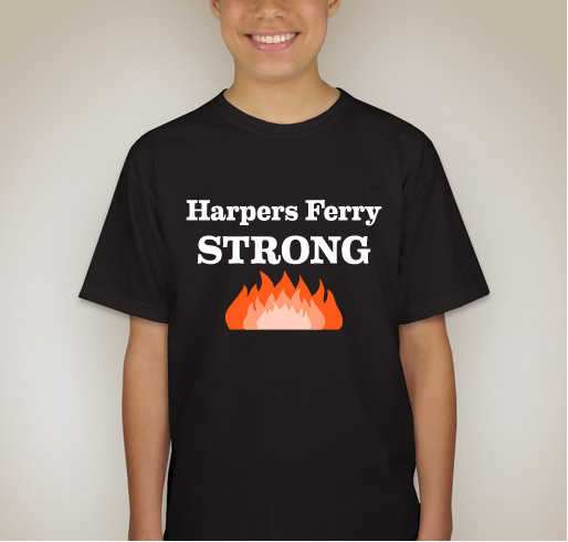 Harpers Ferry STRONG! Rebuild and Renew Harpers Ferry after the devastating fire! Fundraiser - unisex shirt design - back