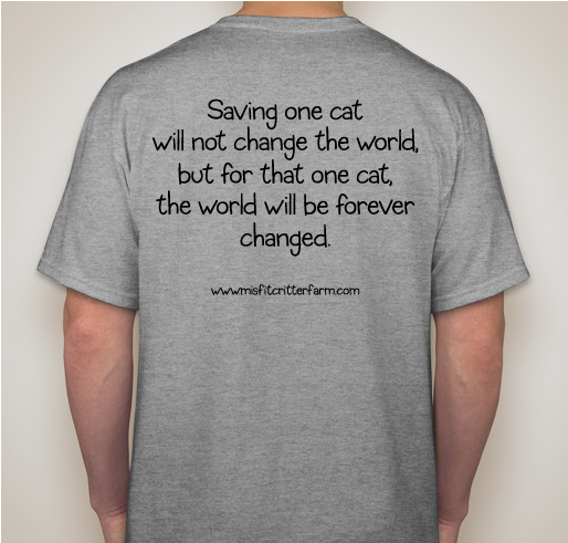 Misfit Critter Farm and Sanctuary Fundraiser - unisex shirt design - back