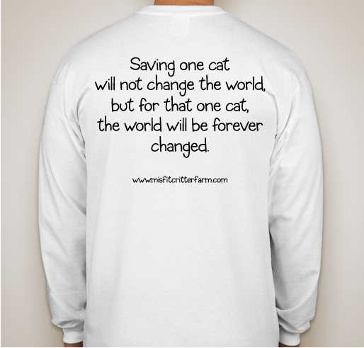 Misfit Critter Farm and Sanctuary Fundraiser - unisex shirt design - back