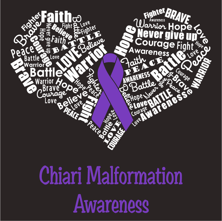 Chiari Malformation Awareness shirt design - zoomed