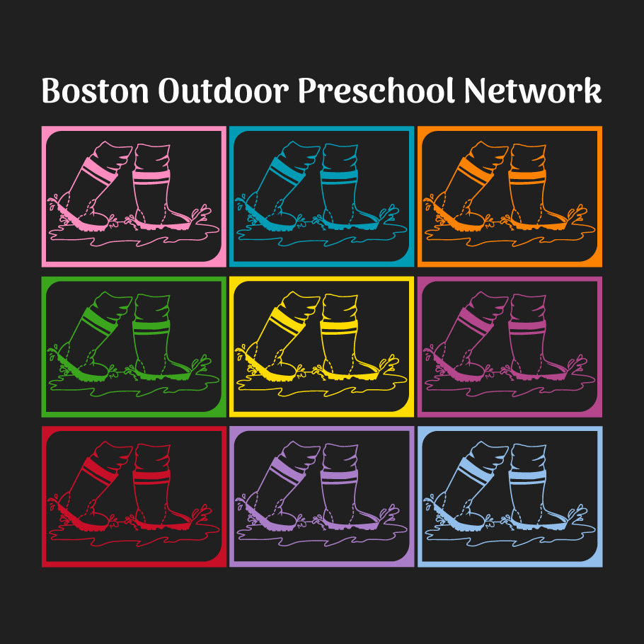 Scholarship Annual Fund: Boston Outdoor Preschool Network shirt design - zoomed