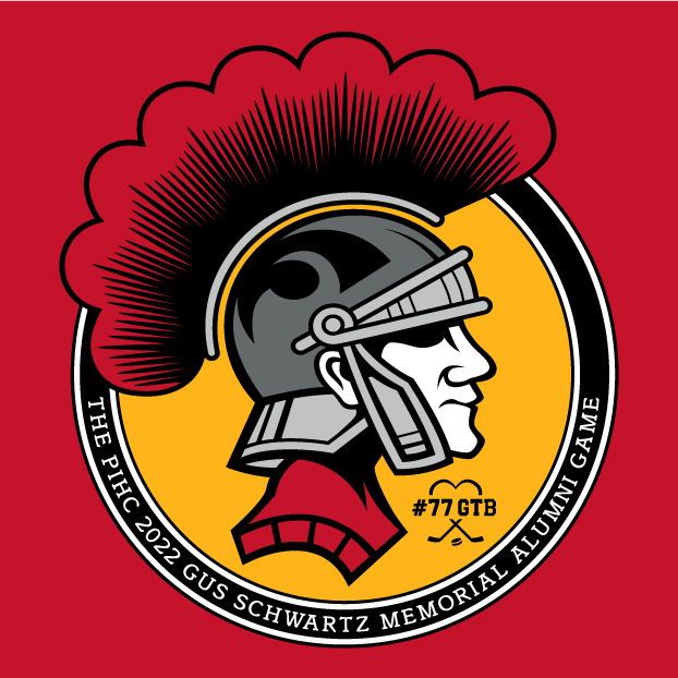 The PIHC 2022 Gus Schwartz Memorial Alumni Game T-Shirt (Red) shirt design - zoomed