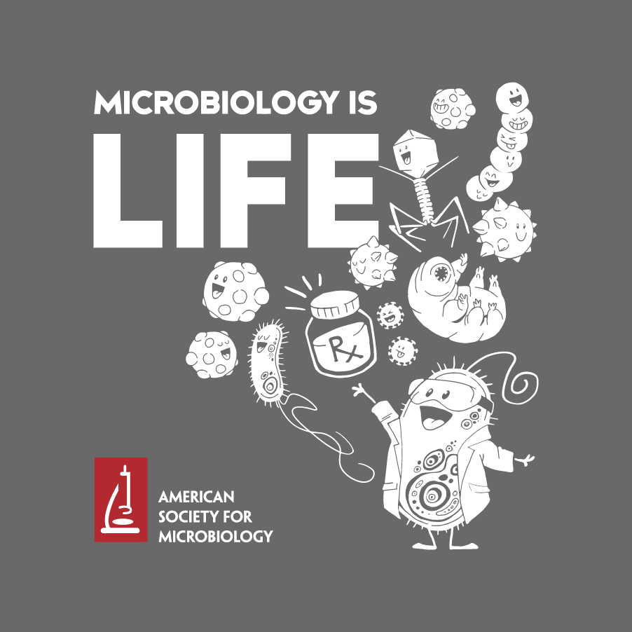 Support Future Leaders in Microbiology shirt design - zoomed