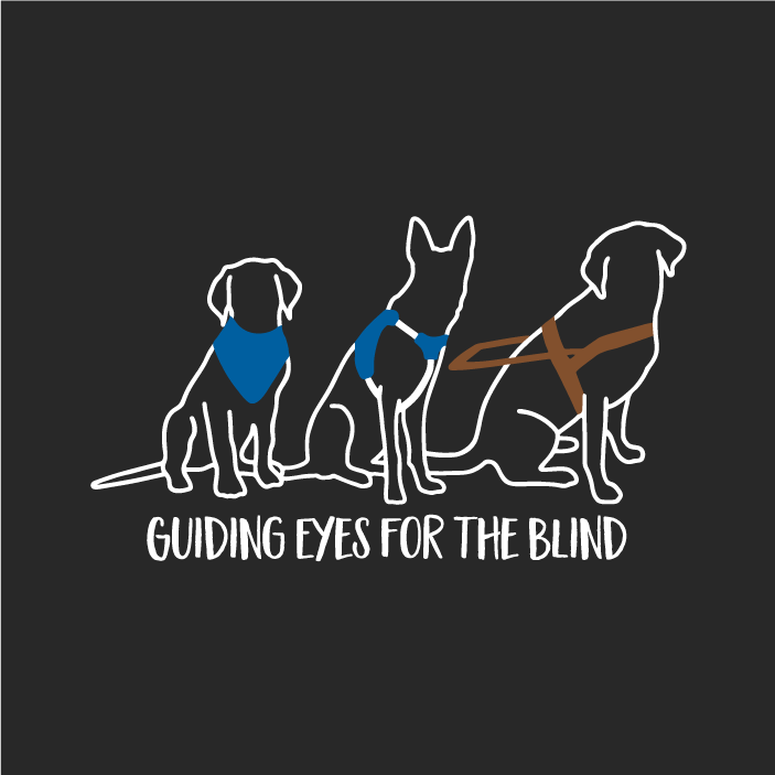 Labrador & GSD Guiding Eyes for the Blind Montgomery Region shirt design - zoomed