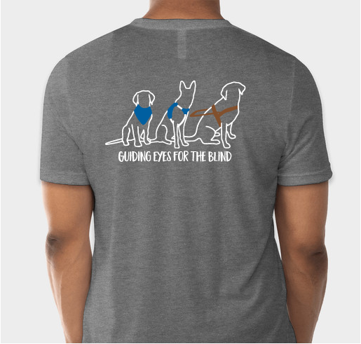 Labrador & GSD Guiding Eyes for the Blind Montgomery Region Fundraiser - unisex shirt design - back