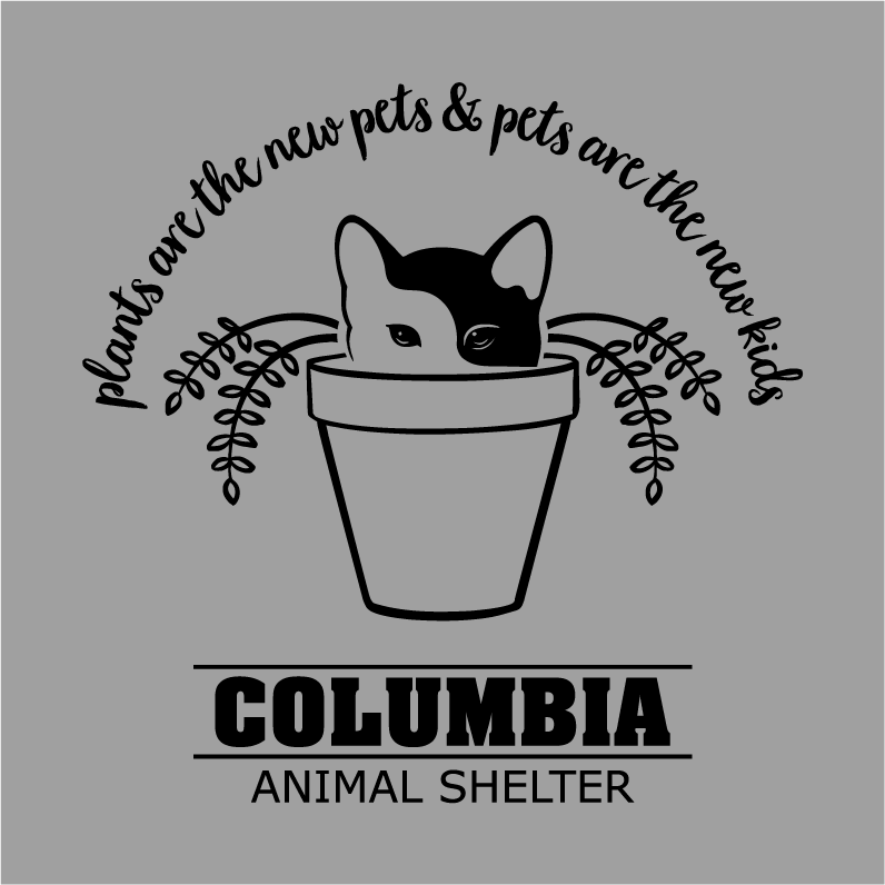 Columbia Animal Shelter Fundraiser shirt design - zoomed