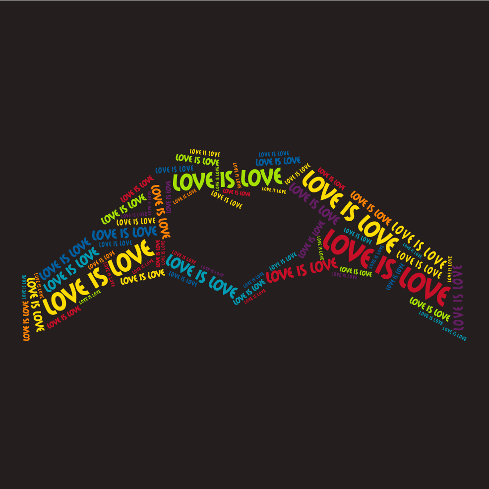Love is Love! shirt design - zoomed