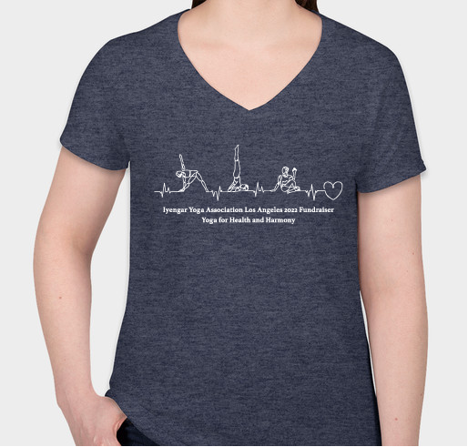 Iyengar Yoga Association Los Angeles (IYALA) Fundraiser - unisex shirt design - front