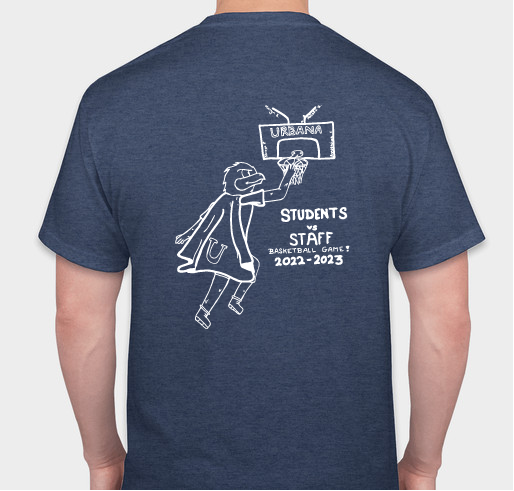 UMS Student Staff Basketball Game Fundraiser - unisex shirt design - back