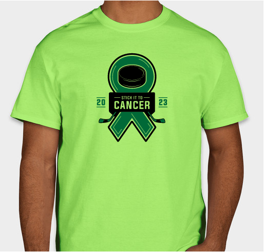 Haverford Fords "Green Out" Hockey Game for pediatric cancer awareness Fundraiser - unisex shirt design - front