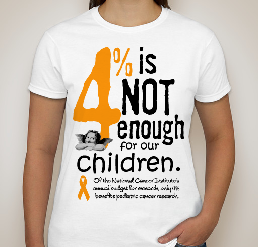 Four Percent is NOT Enough for our Children! Fundraiser - unisex shirt design - front