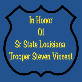 This is to honor fallen Officer Steven Vincent shirt design - zoomed