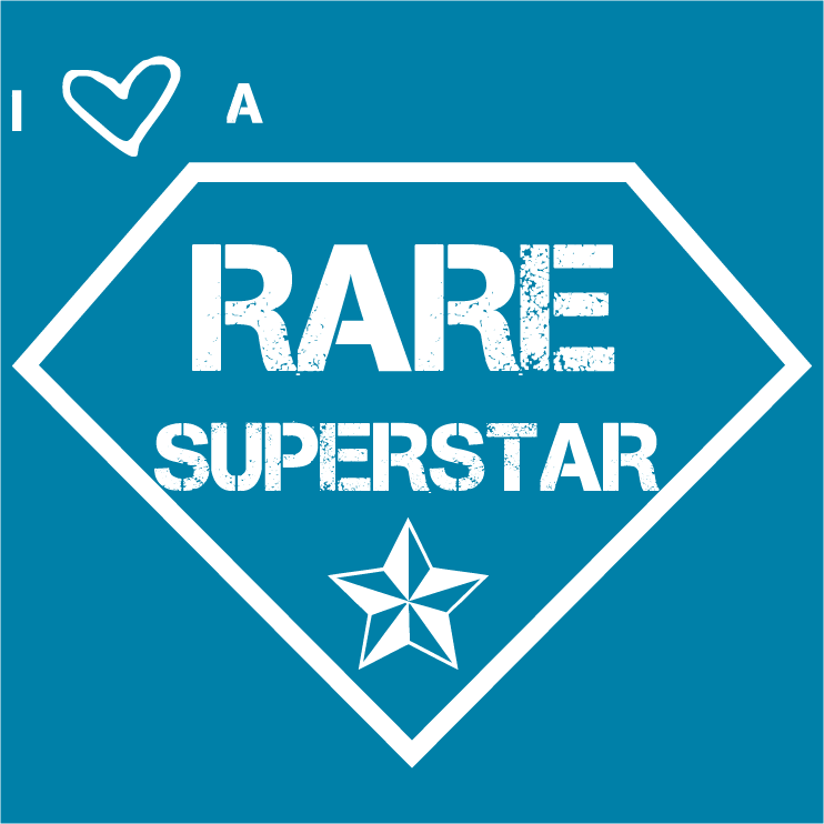 Cure GM1 Foundation August 2015 I Love A Rare Superstar Design shirt design - zoomed