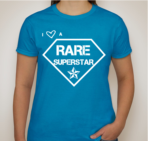 Cure GM1 Foundation August 2015 I Love A Rare Superstar Design Fundraiser - unisex shirt design - front