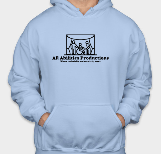 All Abilities Productions Fundraiser - unisex shirt design - front