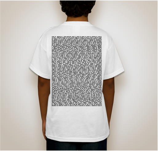 2015 PANDAS/PANS Awareness T-shirts Fundraiser - unisex shirt design - back