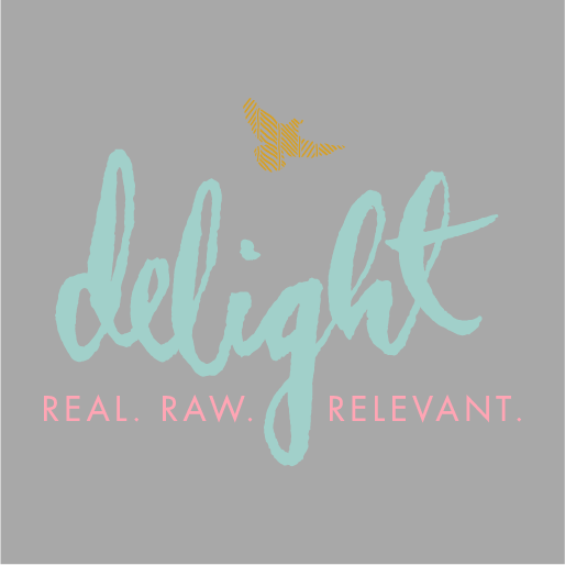 Delight & BE shirt design - zoomed
