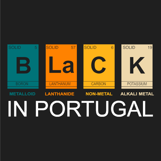Black in Portugal Limited Edition Merch Fundraiser shirt design - zoomed