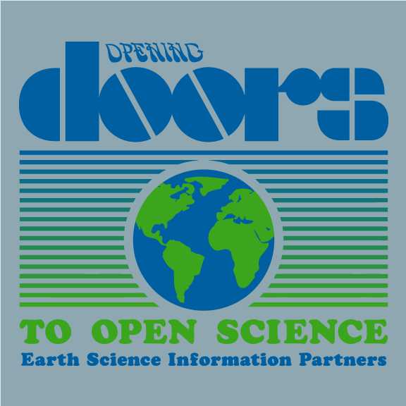 ESIP's Community Opens Doors to Open Science! shirt design - zoomed