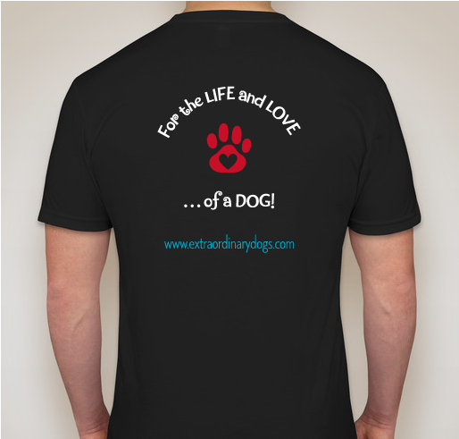 Heroes for "Death Row" Dogs Fundraiser - unisex shirt design - back