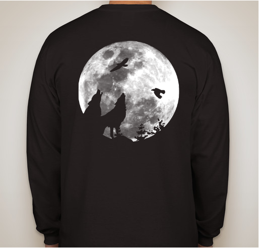 Wolves' Moon Fundraiser - unisex shirt design - back