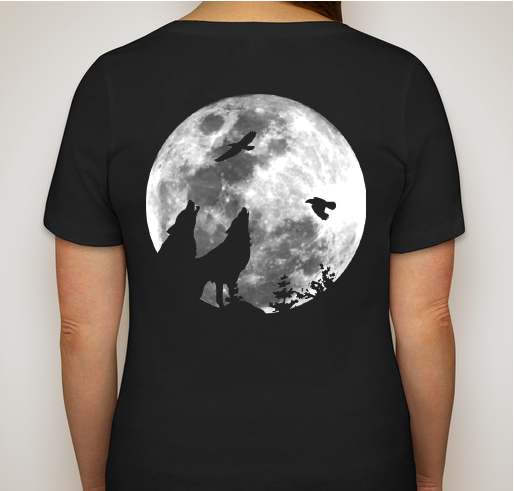 Wolves' Moon Fundraiser - unisex shirt design - back