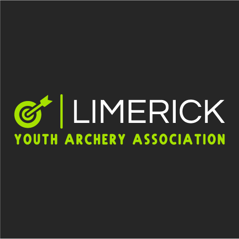Limerick Youth Archery Association 2023 Clothing Fundraiser shirt design - zoomed