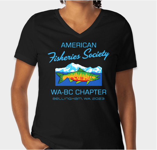 American Fisheries Society Washington British Columbia Chapter Shirt Fundraiser Fundraiser - unisex shirt design - front