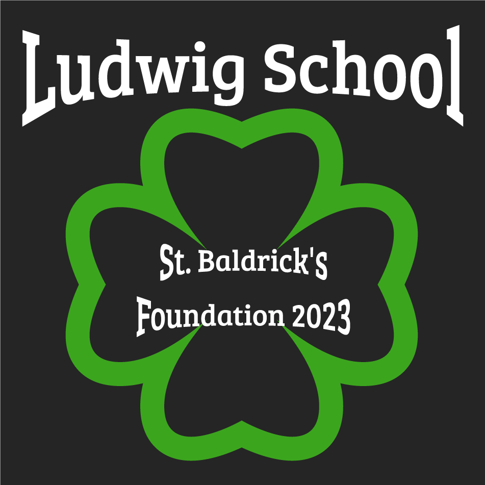 Ludwig School St. Baldrick's Fundraiser shirt design - zoomed