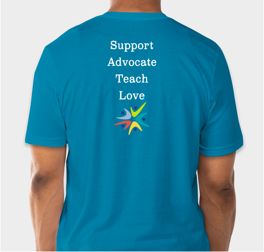 Support, Advocate, Teach, Love: NCAGT Fundraiser - unisex shirt design - back