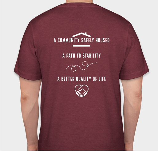 Quixote Communities - Shelton Veterans Village T-Shirt Drive Fundraiser - unisex shirt design - back