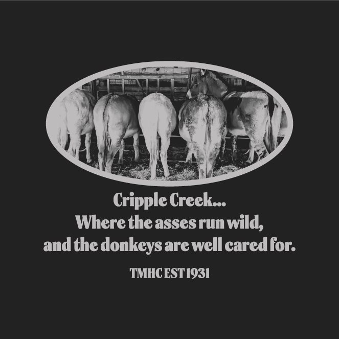 Support Donkey Derby Days 2023 in Cripple Creek, Colorado ! shirt design - zoomed