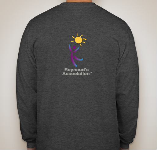 Raynaud's Awareness Fundraiser - unisex shirt design - back