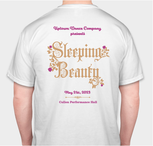 Sleeping Beauty Fundraiser - unisex shirt design - back