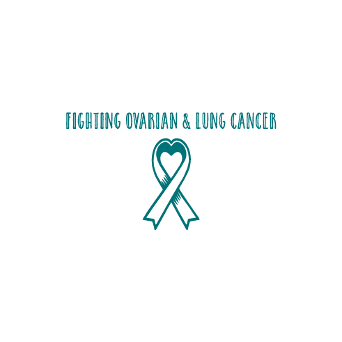 Fighting Lung Cancer & Stage 4 ovarian Cancer shirt design - zoomed