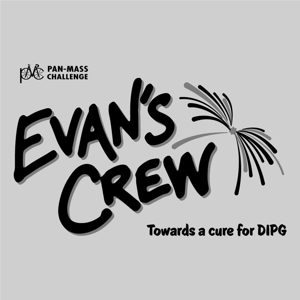 Evan’s Crew: DIPG Research shirt design - zoomed