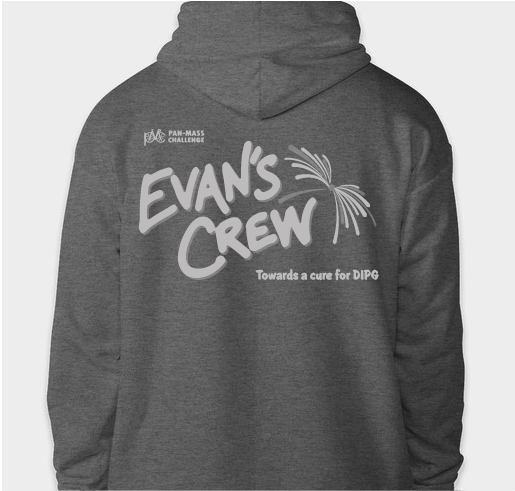 Evan’s Crew: DIPG Research Fundraiser - unisex shirt design - back
